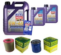 MANN-FILTER Inspección Set LIQUI MOLY 7L 5W-40 Para Peugeot Boxer