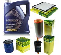 MANN-FILTER Inspección set MANNOL 5L Defender 10W-40 para Citroën Xantia 2.0i