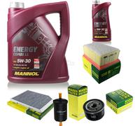 Mann-Filter Inspección Set mannol 6L Energy Combi Ll 5W-30 para Renault Laguna