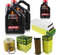 MANN-FILTER Inspección Set Motul 10L 5W-30 Para Audi A6 Allroad 3.0 TDI