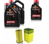 MANN-FILTER Inspección Set Motul 10L 5W-30 Para Mercedes-Benz C-Klasse
