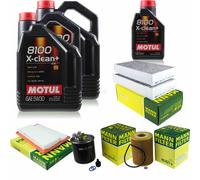 Mann-Filter Inspección Set Motul 10L 5W-30 para Mercedes-Benz Clase R