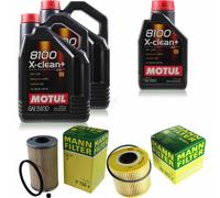 MANN-FILTER Inspección Set Motul 10L 5W-30 Para Nissan Interstar Bus DCI 90
