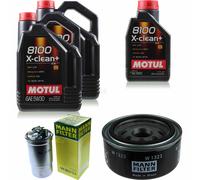 Mann-Filter Inspección Set Motul 10L 5W-30 para VW Lt 28-46 II Caja 2.8 Tdi De