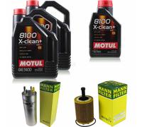 MANN-FILTER Inspección Set Motul 10L 5W-30 Para VW Multivan V 2.5 TDI 1.9