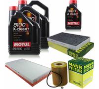 Mann-Filter Inspección Set Motul 11L 5W-30 para Mercedes-Benz CDI 3.0