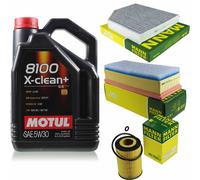 Mann-Filter Inspección Set Motul 5L 5W-30 para Audi A4 Avant 2.0 Tdi