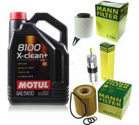 Mann-Filter Inspección Set Motul 5L 5W-30 para BMW 1er 116i 118i 120i