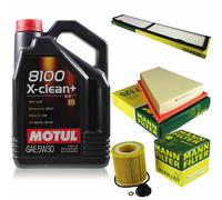MANN-FILTER Inspección Set Motul 5L 5W-30 Para BMW X1 XDRIVE20I SDRIVE20I
