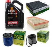 Mann-Filter Inspección Set Motul 5L 5W-30 para Citroën Xsara Caja/Estate