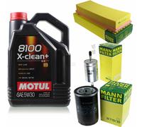 MANN-FILTER Inspección Set Motul 5L 5W-30 Para Seat Ibiza II 1.8 T 20V Cupra