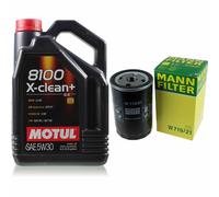MANN-FILTER Inspección Set Motul 5L 5W-30 Para VW Corrado 1.8 G60 Golf II