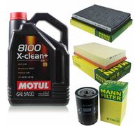 MANN-FILTER Inspección Set Motul 5L 5W-30 Para VW Passat Variant 1.8 G60