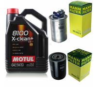 MANN-FILTER Inspección Set Motul 5L 5W-30 Para VW Transporter III Bus Golf II