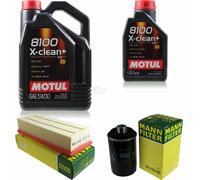 Mann-Filter Inspección Set Motul 6L 5W-30 para Audi A3 1.8 TFSI