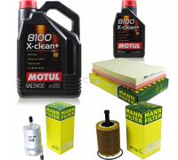 MANN-FILTER Inspección Set Motul 6L 5W-30 Para Audi A3 3.2 V6 Quattro