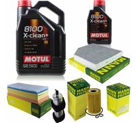 MANN-FILTER Inspección Set Motul 6L 5W-30 Para Audi A4 Avant 2.0 TDI Q5
