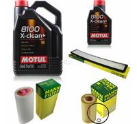 MANN-FILTER Inspección Set Motul 6L 5W-30 Para BMW 3er 320d 318d