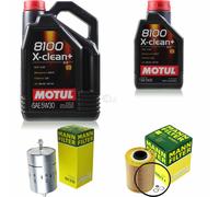 MANN-FILTER Inspección Set Motul 6L 5W-30 Para BMW 3er Cabriolet 320i 325i