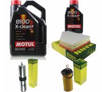 Mann-Filter Inspección Set Motul 6L 5W-30 para BMW, 3er Touring 320d