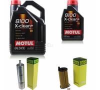 Mann-Filter Inspección Set Motul 6L 5W-30 para BMW 3er Touring 320d 318d 1er