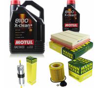 MANN-FILTER Inspección Set Motul 6L 5W-30 Para BMW 4 Gran Coupe 420i 428i