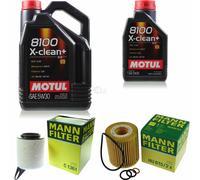 Mann-Filter Inspección Set Motul 6L 5W-30 para BMW Serie 1er 116i 118i