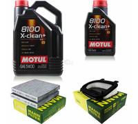 MANN-FILTER Inspección Set Motul 6L 5W-30 Para BMW X3 xDrive20d xDrive30d