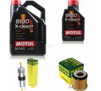 MANN-FILTER Inspección Set Motul 6L 5W-30 Para BMW X3 xDrive20i xDrive35i