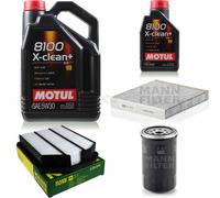 Mann-Filter Inspección Set Motul 6L 5W-30 para de Aluminio Kia Magentis 2.0