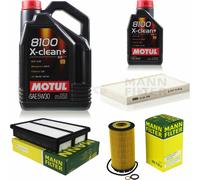 Mann-Filter Inspección Set Motul 6L 5W-30 para de Hyundai Tucson 2.0