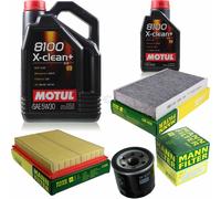 MANN-FILTER Inspección Set Motul 6L 5W-30 Para Nissan Juke 1.6 DIG-T NISMO 4x4