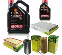 MANN-FILTER Inspección Set Motul 6L 5W-30 Para Seat Toledo II 1.9 TDi Leon
