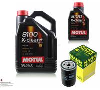 MANN-FILTER Inspección Set Motul 6L 5W-30 Para VW Golf I Cabriolet 1.8 1.6 1.5