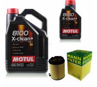 Mann-Filter Inspección Set Motul 6L 5W-30 para VW Golf V De 1.6 1.4 TSI
