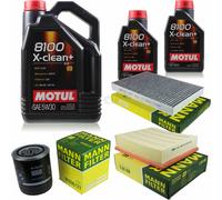 Mann-Filter Inspección Set Motul 7L 5W-30 para Audi A6 2.4
