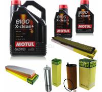MANN-FILTER Inspección Set Motul 7L 5W-30 Para BMW X3 2.0d XDRIVE18D XDRIVE20D
