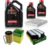 Mann-Filter Inspección Set Motul 7L 5W-30 para de Aluminio Kia Magentis 2.0