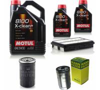 MANN-FILTER Inspección Set Motul 7L 5W-30 Para Hyundai Sonata V 2.0 CRDi