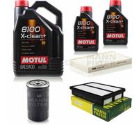 Mann-Filter Inspección Set Motul 7L 5W-30 para Hyundai Tucson, 2.0 Crdi