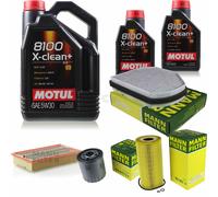 MANN-FILTER Inspección Set Motul 7L 5W-30 Para Mercedes-Benz E-Klasse