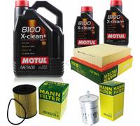 MANN-FILTER Inspección Set Motul 7L 5W-30 Para VW Golf III 2.8 VR6 2.9 Vento