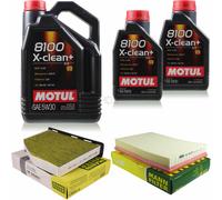 MANN-FILTER Inspección Set Motul 7L 5W-30 Para VW Golf V 3.2 R32 4motion