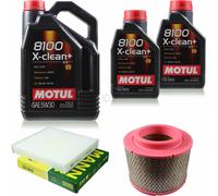 MANN-FILTER Inspección Set Motul 7L Para Toyota Hilux VII Pick-Up 2.5 D-4D 4WD