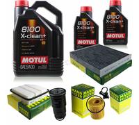 MANN-FILTER Inspección Set Motul 7L Para Toyota RAV 4 III 2.2 D 4WD