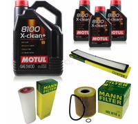 MANN-FILTER Inspección Set Motul 8L 5W-30 Para BMW 3er Touring 330d 330xd