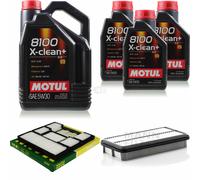 MANN-FILTER Inspección Set Motul 8L 5W-30 Para Toyota Corolla Liftback 2.0