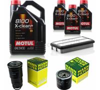 Mann-Filter Inspección Set Motul 8L para Toyota Corolla Liftback 2.0 D-4D