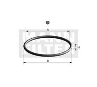 MANN-FILTER Junta filtro de aceite DI 007-00 para BMW (7/5/3, Z3/Z4, X5/X3) y ALPINA B3 Roadster
