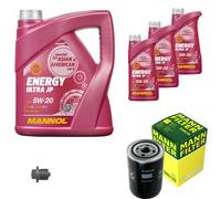 Mann-Filter Mantenimiento mannol 8L Energía 5W-20 para Porsche 911 Cabrio